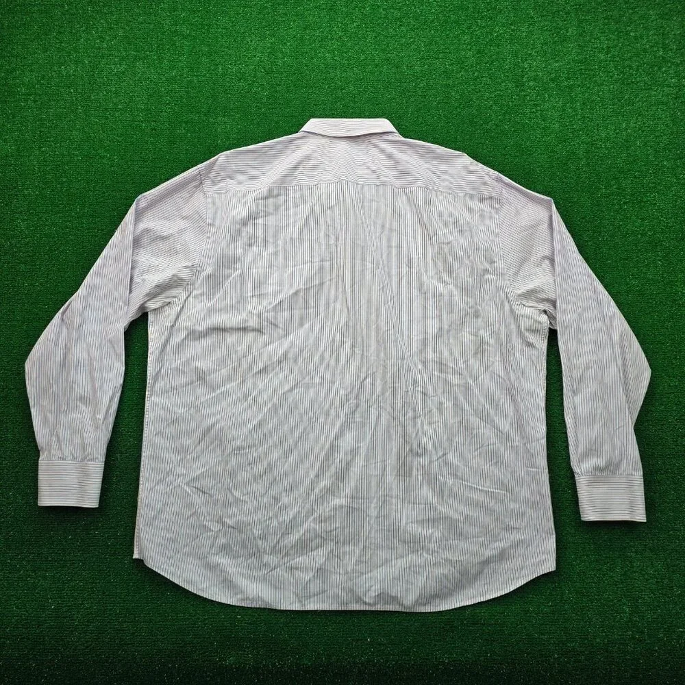 Untuckit Shirt Mens 3XL Striped Button‎ Down Long Sleeve Preppy Work Casual